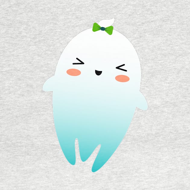 Kawaii Illustration cute Ghost for Kids by Piakolle